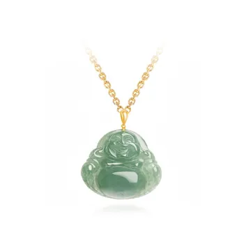 FUSSEM Glutinous Jade Jadeite Necklaces Unisex