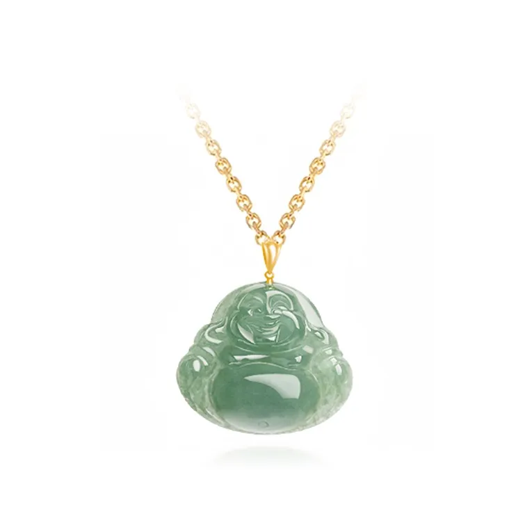 FUSSEM Glutinous Jade Jadeite Necklaces Unisex-0