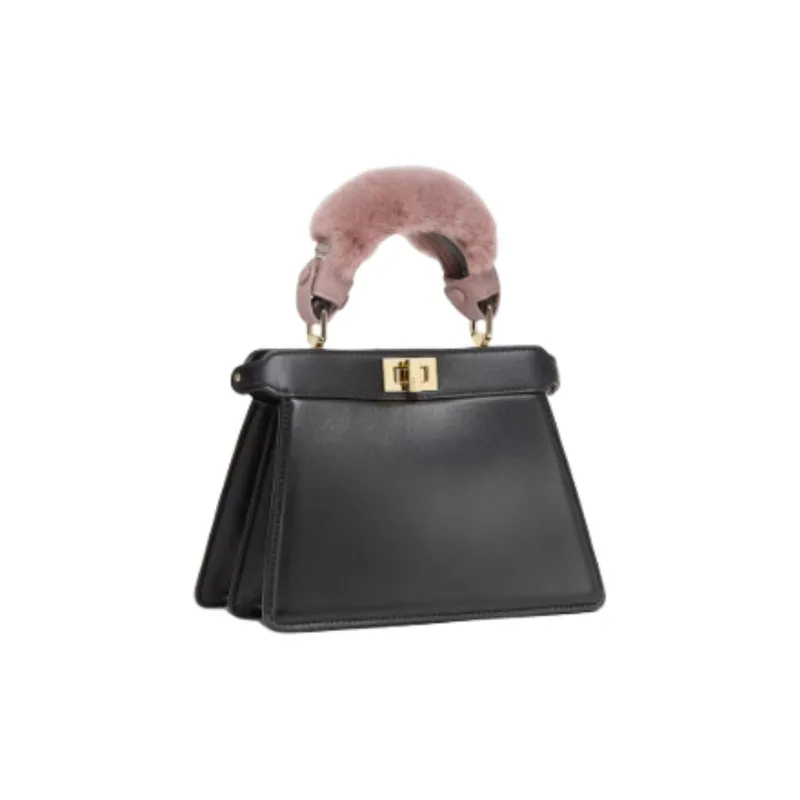 FENDI Mink Fur Leather Controller Dust-Resistant Case Accessory Small Size Women's Pink-1