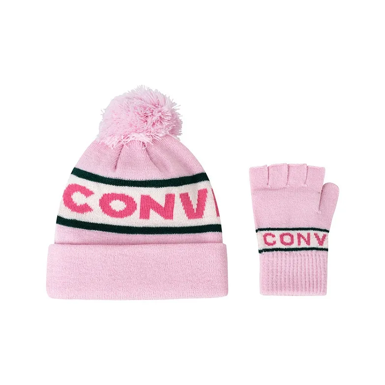 Converse Acrylic Beanies Kids' Dawn Pink-0
