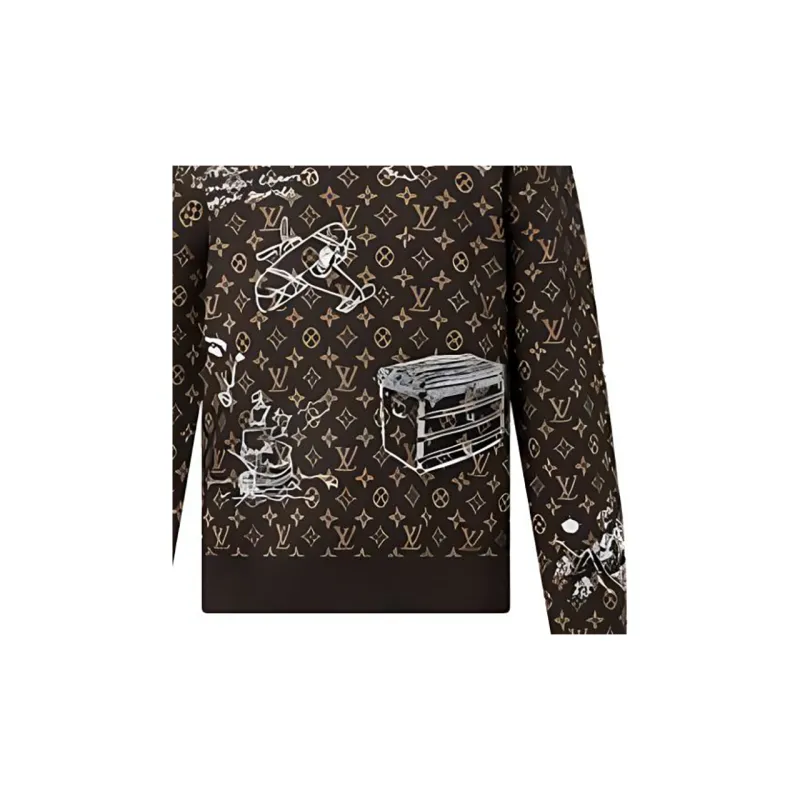 LOUIS VUITTON Sweater Men's Brown-6