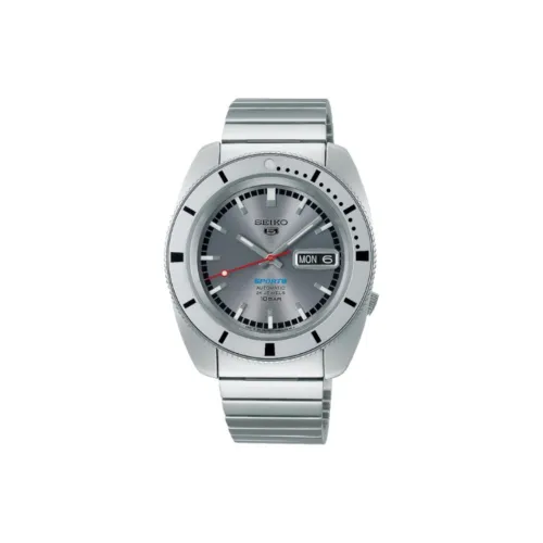 SEIKO Automatic Mechanical Movement Stainless Steel Strap Watch Men's Watches Silver Dial