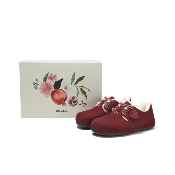 BELLE Family Portrait Collection Anti-Slip And Wear-Resistant Lightweight Low-Top Casual Shoes Women's Red