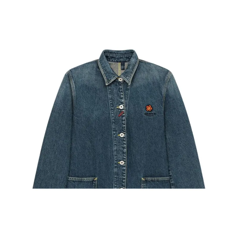 KENZO Pouch-pocket Denim Shirt Jacket-5