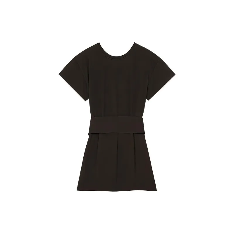 KENZO Logo Embroidered Crewneck Mini T-Shirt Dress-1