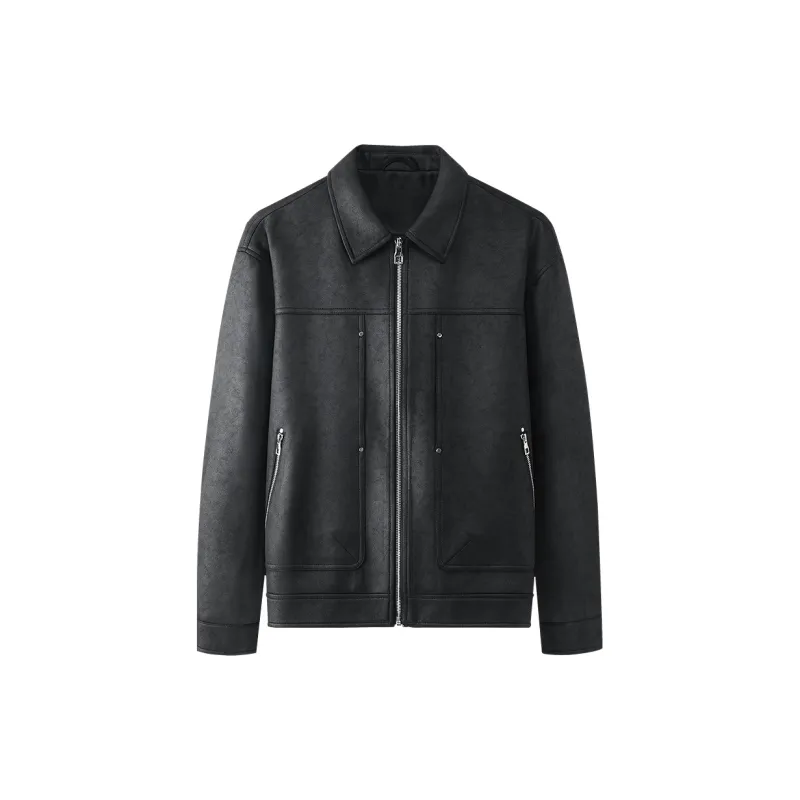 Dance With Wolves Jackets Coats Men's Black-1