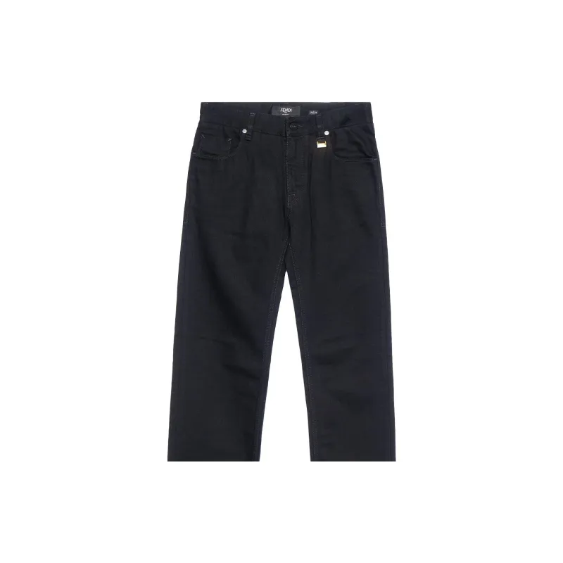 FENDI Jeans Men Black-5
