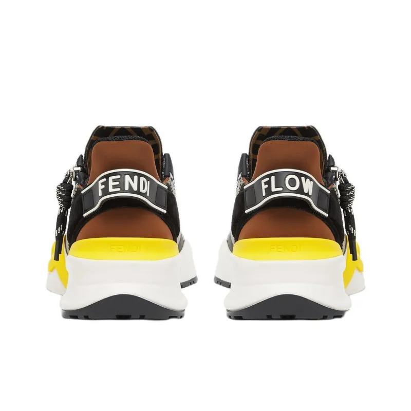 FENDI Flow Lace Up Sneakers-4