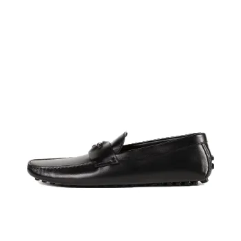 Roberto Cavalli Logo-plaque Leather Loafers