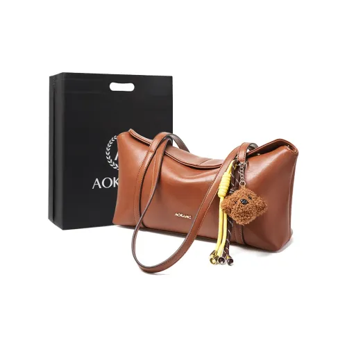 AOKANG Cow Leather Tote Bag Crossbody Bag Shoulder Bag Large Size Women's Gold Brown/Vintage Black/Cocoa Coffee