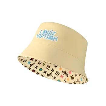 LOUIS VUITTON Cotton Bucket Hats Women's Yellow