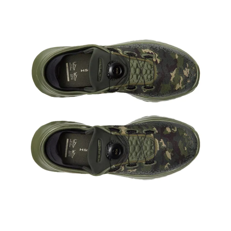Under Armour SlipSpeed Anti Slip Wear Resistant Low Top Running Shoes Unisex Army Green-2