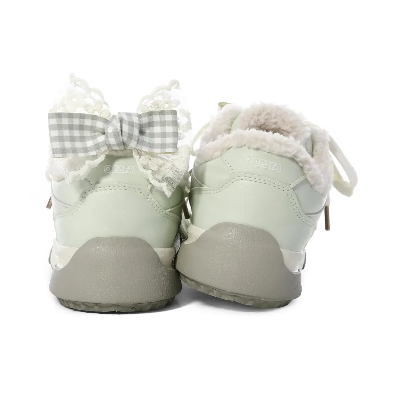 Lovely You Wear-resistant And Lightweight Low-Top Skateboard Shoes Women's Mint Green-4