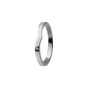 SKAGEN Stainless Steel Crystal Rings Women's Silver