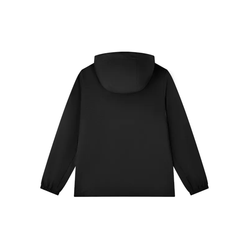 QIAODAN Trench Coat Men's Black-1