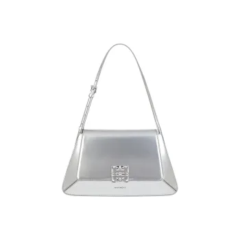 Givenchy 4G Calfskin Shoulder Bag Regular Women's Light Silver