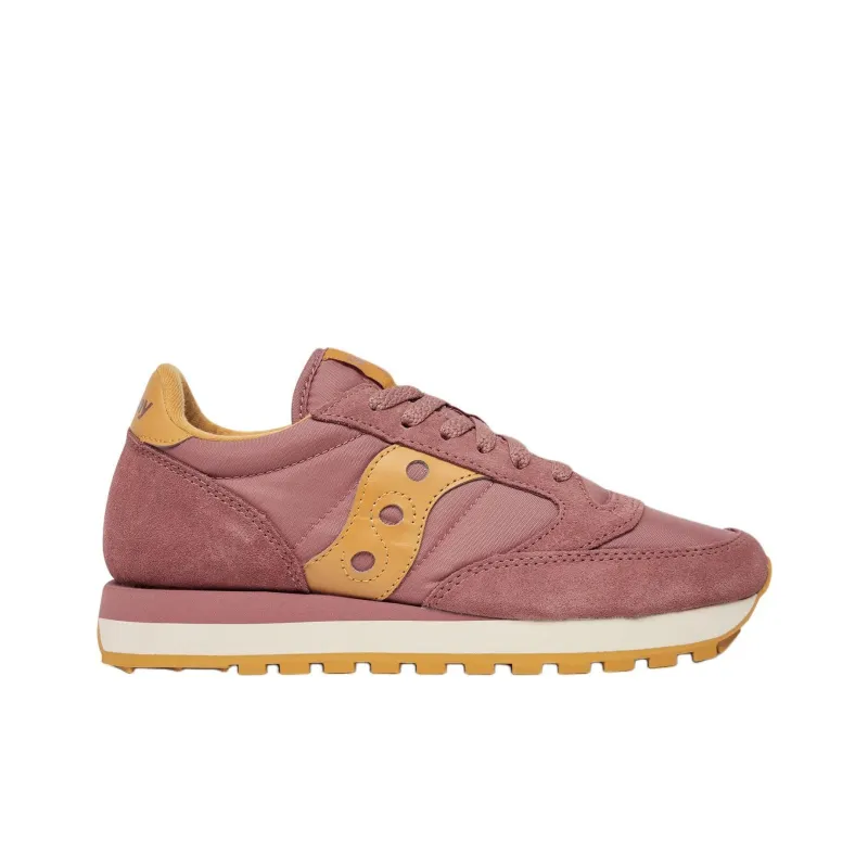 Saucony Jazz Original Wear resistant And Lightweight Low Top Casual Running Shoes Women's Pink-1