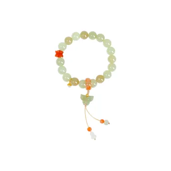 JIAHAOJADE Hetian Jade Bracelets Pale Greenish White Jade Women's