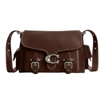 COACH Cargo Soft Tabby Cow Leather Portable Crossbody Bag, Shoulder Bag Medium Size Women's Maple Leaf