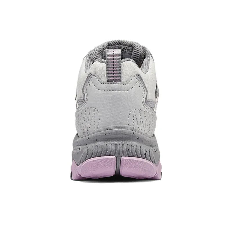 Skechers Anti Slip Wear Resistant Mid Top Trekking Shoes Women's Gray Pink-2