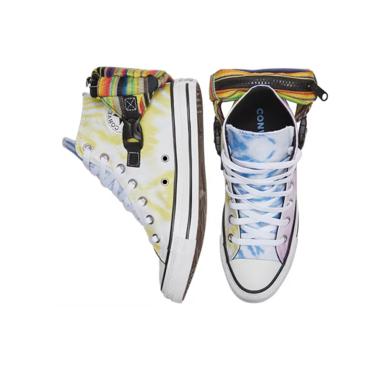 Converse Women's Chuck Taylor All Star Buckle Up High 'Rainbow Tie Dye' Women's-3