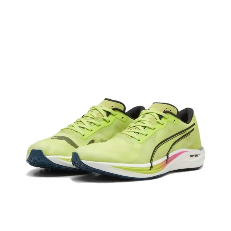 PUMA Liberate Nitro Wear-Resistant Low-Top Casual Running Shoes Men's Light Green-2