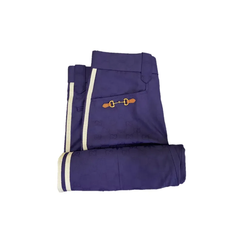 GUCCI x ADIDAS SS23 Casual Pants Men's Purple-2