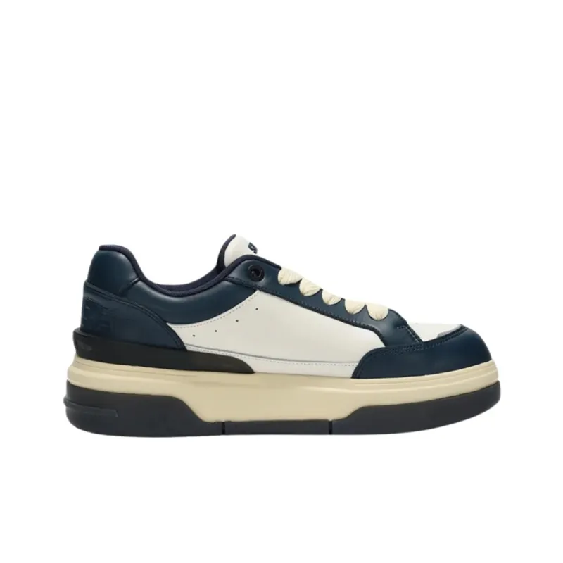 SUPRA Anti-Slip Wear-Resistant Low-Top Casual Shoes Unisex Navy Blue-1