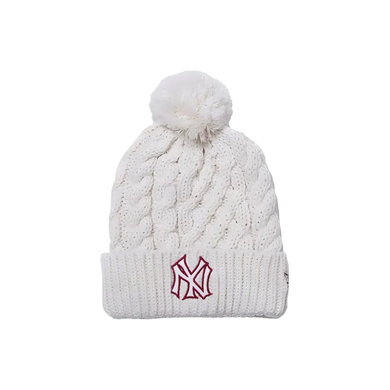 New Era Acrylic Beanies Unisex White-0