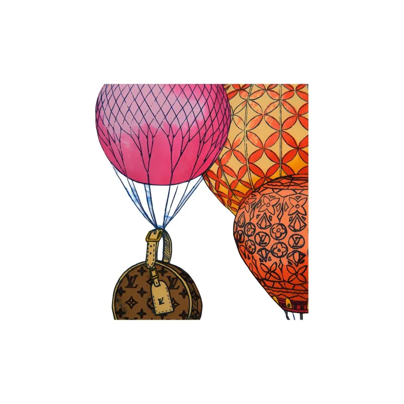 LOUIS VUITTON Up And Away Silk Scarves Women's-1