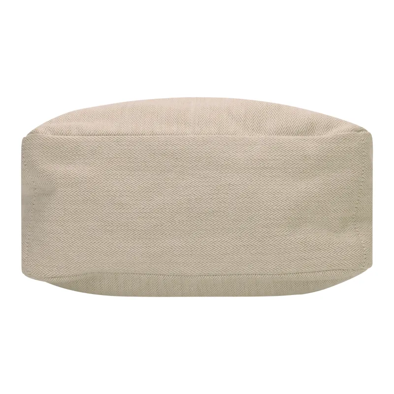 HERMES Canvas With Barenia Calfskin Canvas Bag With Insert Clutch Women's Natural/Fauve Light Tawny-4