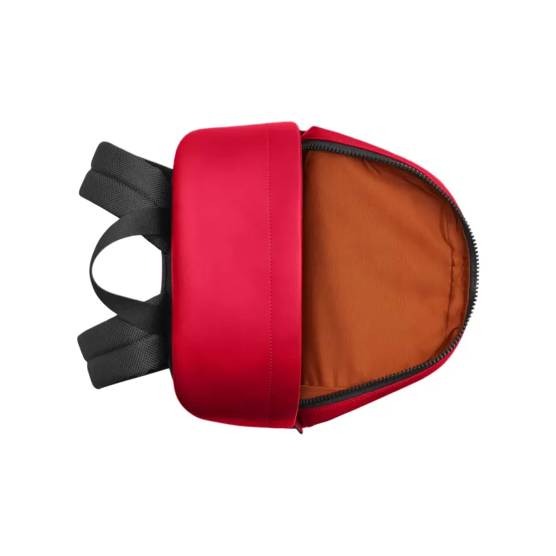 COACH Edge Coated Canvas With Calfskin Backpack Large Size Men's Tan & Bold Red-2