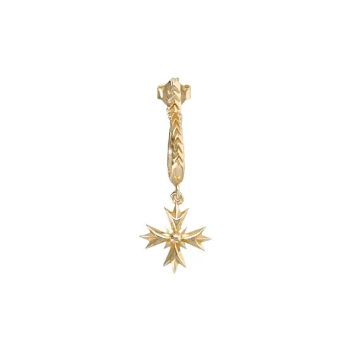 EMANUELE BICOCCHI Eb Crest Silver Hoop Earring