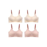 4 Pack (2 Milk White+2 Peach Pink)