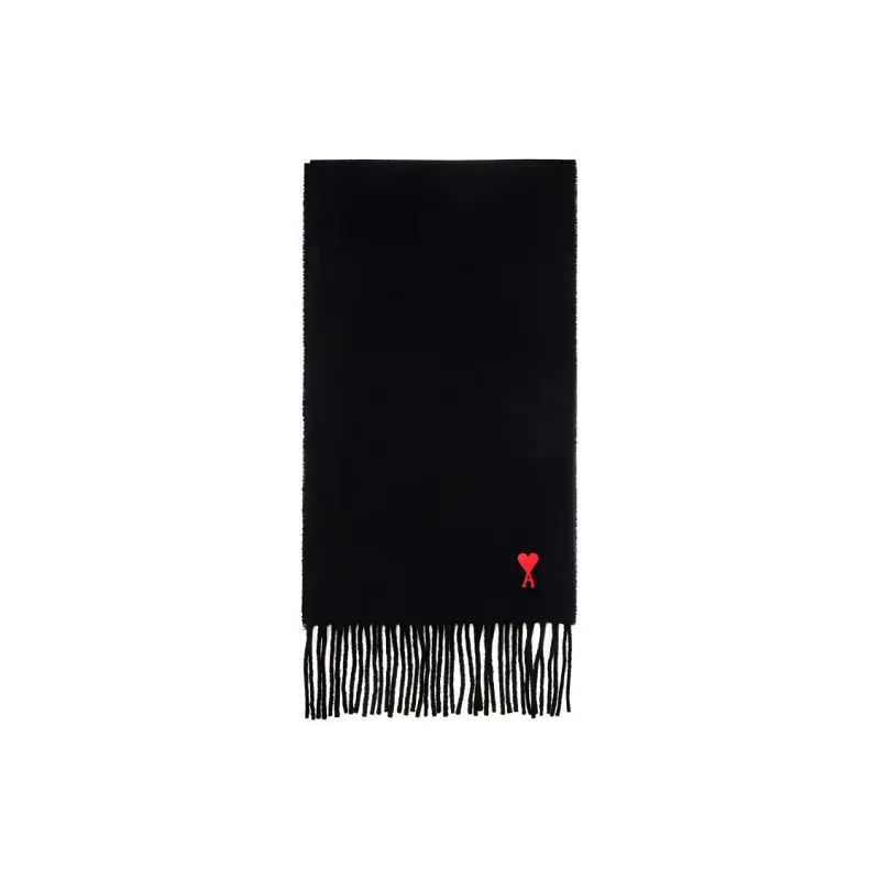 AMIPARIS Plain Scarf With Fringes-0
