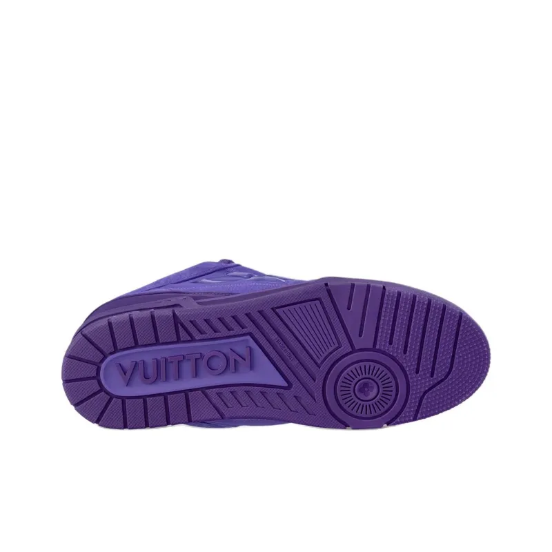 LOUIS VUITTON Skate Low Top Skateboard Shoes Men's Purple-5