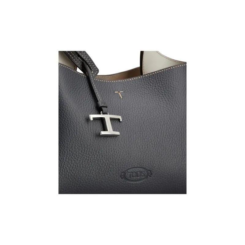 TOD'S Logo Embossed Mini Crossbody Bag-4