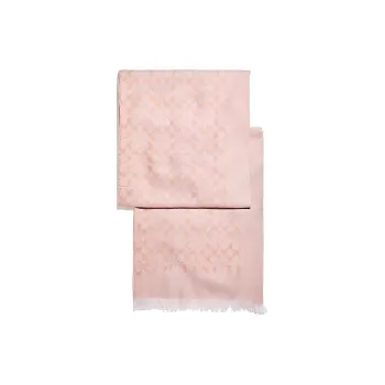 COACH Silk Scarves Women's Cherry Blossom Pink