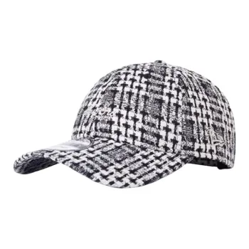 New Era Cotton, Cellulose Material, Acrylic, Polyester, Fibers Baseball Caps Unisex Black White