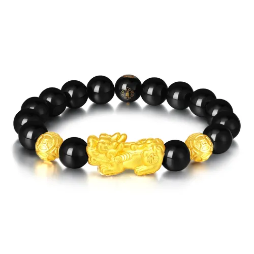 Central Fashion Obsidian Jade Bracelets Unisex