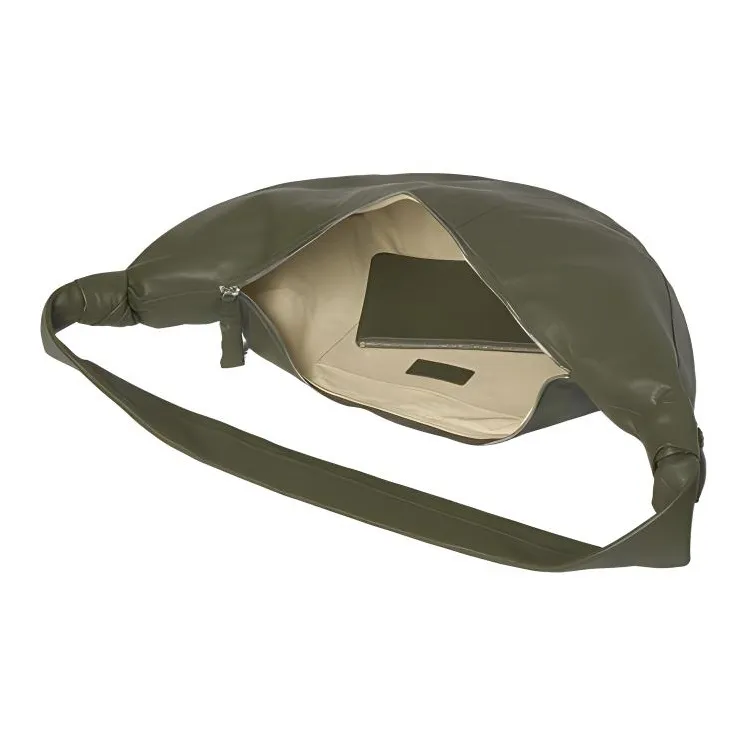 Lemaire Croissant Series Cow Leather Shoulder Bag Large Size Women's Deep Moss Green-4