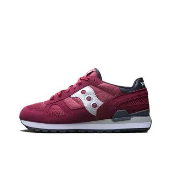 Saucony Shadow Original Non-slip Lightweight Low-Top Casual Shoes Men's Burgundy
