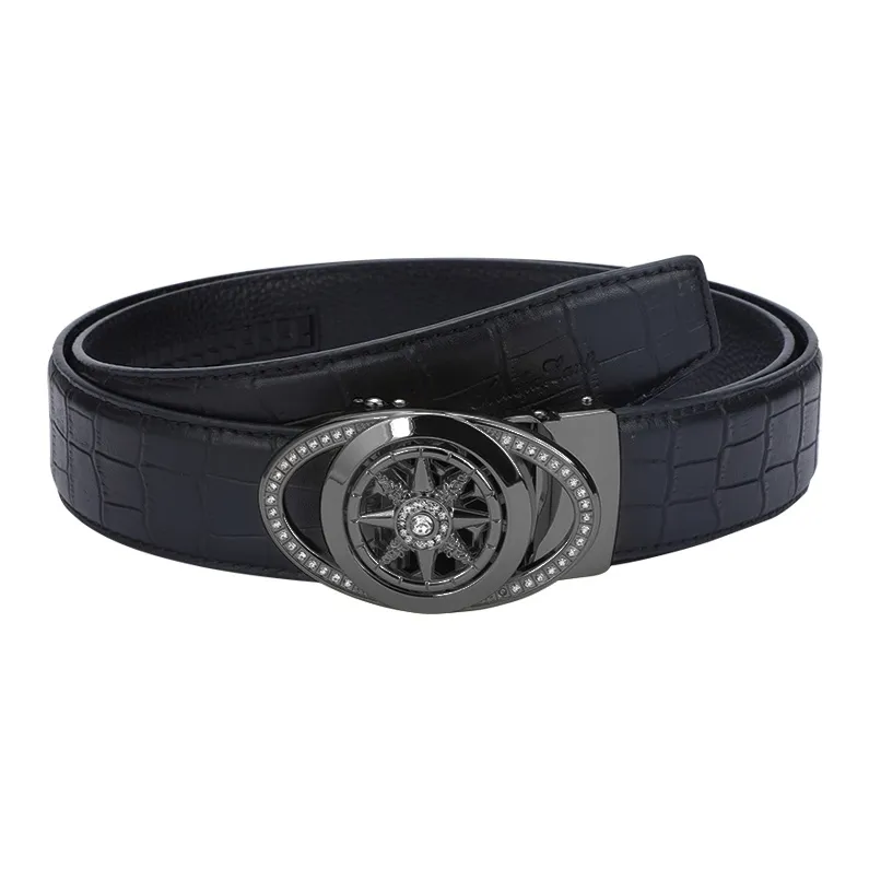 Cheekkiss Cow Leather Belts Men's 3.5cm-4