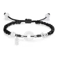 Coiled Snake Peaceful Buckle Bracelet-Black