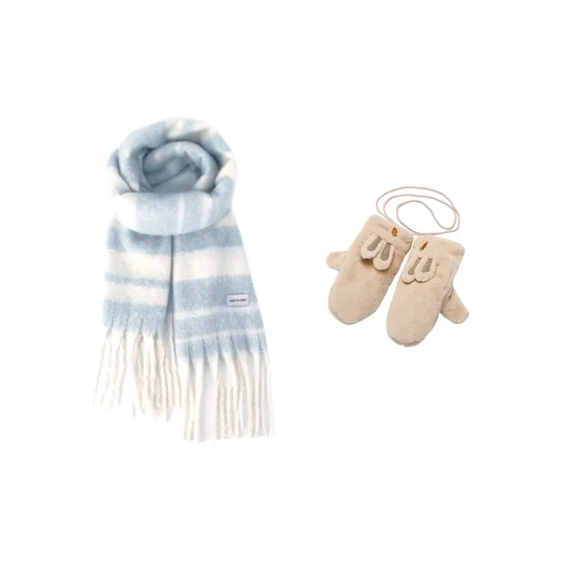 JEANSWEST Polyester Knit Scarves Unisex-25
