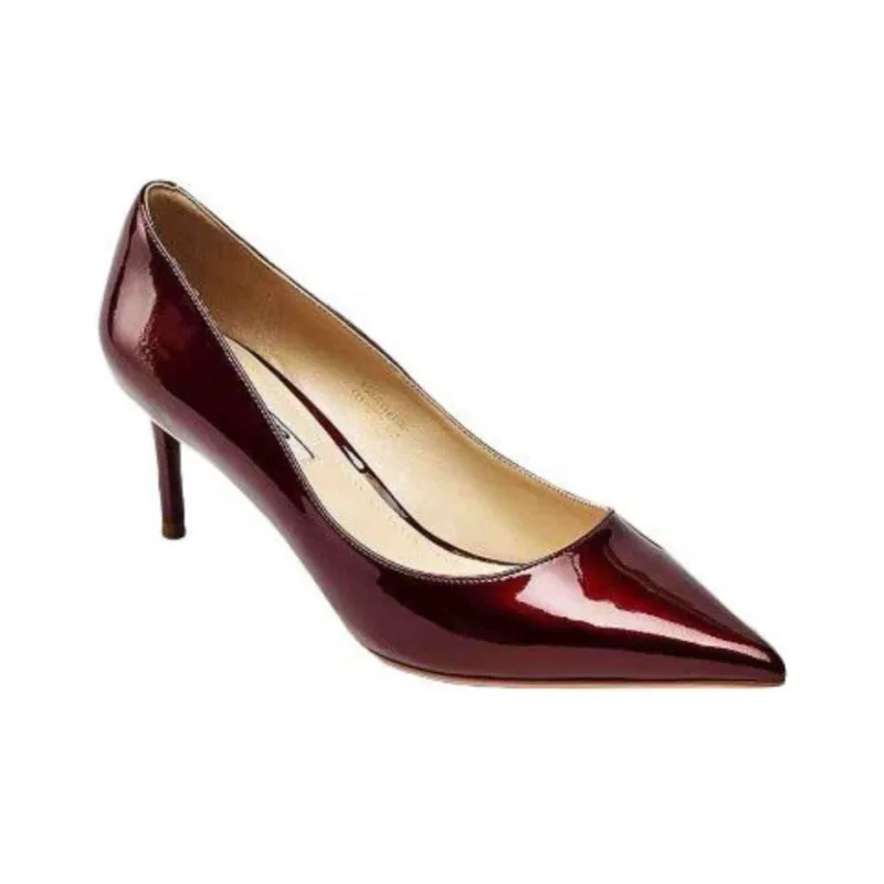 73Hours Brittany Slim Heel High Heels 6.5cm Women's Burgundy-1