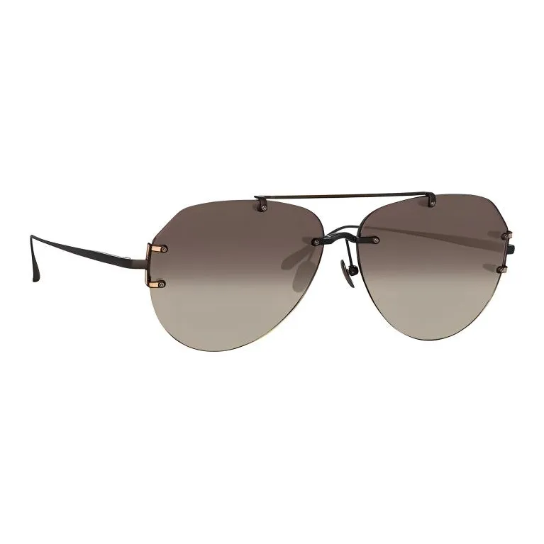 Linda Farrow Pilot frame Sunglasses-2