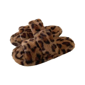 SHIGUDE Indoor Cotton Slipper Shoes Women's Brown