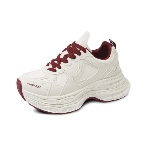 N6N8 Cushioning Lightweight Height Increasing Low Top Chunky Sneakers Women's
