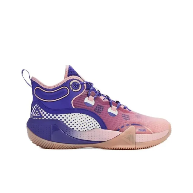 PEAK Power Collection Mid-Top Performance Basketball Shoes Men's Purple-1